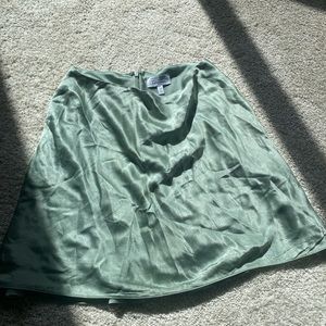 & Other stories green silk skirt size 6